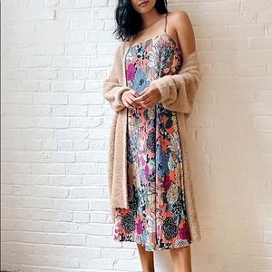 NWT Anthropologie Deva Plisse Slip Dress